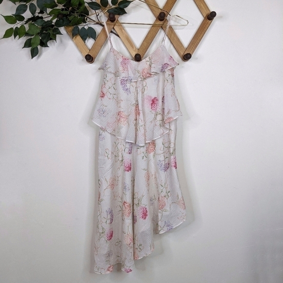 A New Day Hydrangea Floral Tiered Midi Dress - Picture 2 of 9